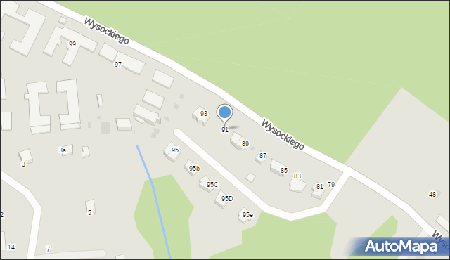 Przemyśl, Wysockiego Józefa, gen., 91, mapa Przemyśla