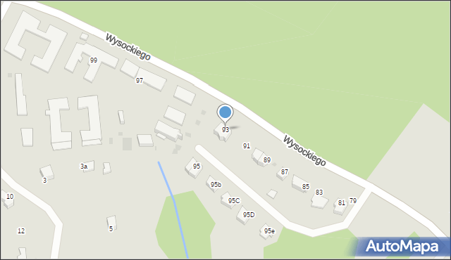 Przemyśl, Wysockiego Józefa, gen., 93, mapa Przemyśla