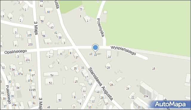 Przemyśl, Wyspiańskiego Stanisława, 12, mapa Przemyśla