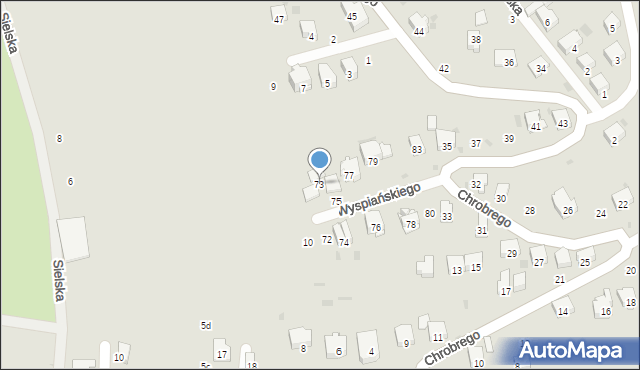 Przemyśl, Wyspiańskiego Stanisława, 73, mapa Przemyśla