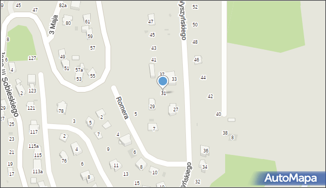 Przemyśl, Wyszyńskiego Stefana, ks. kard., 31, mapa Przemyśla