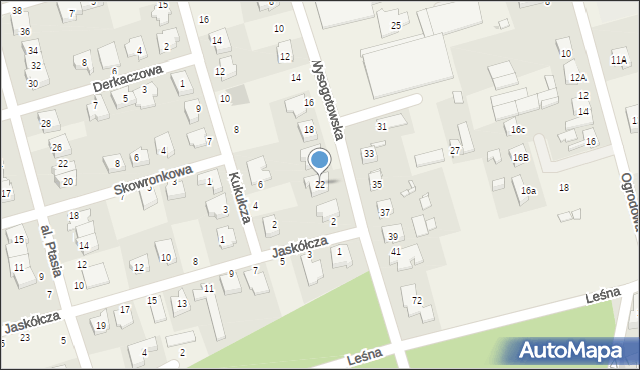 Przeźmierowo, Wysogotowska, 22, mapa Przeźmierowo