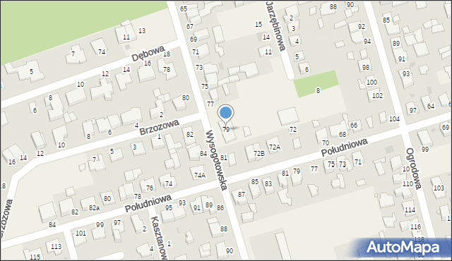 Przeźmierowo, Wysogotowska, 79, mapa Przeźmierowo