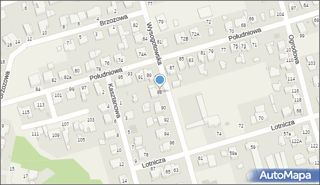 Przeźmierowo, Wysogotowska, 88, mapa Przeźmierowo