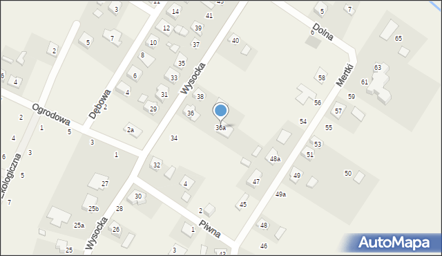 Przygodzice, Wysocka, 36a, mapa Przygodzice