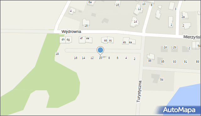 Przylep, Wycieczkowa, 10, mapa Przylep