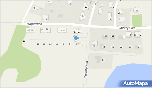 Przylep, Wycieczkowa, 4, mapa Przylep