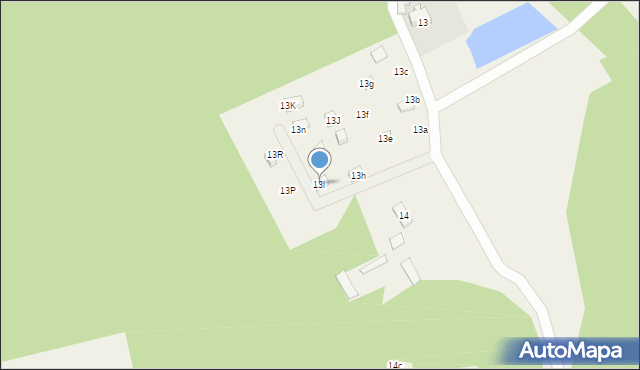 Pszczew, Wybudowanie, 13l, mapa Pszczew
