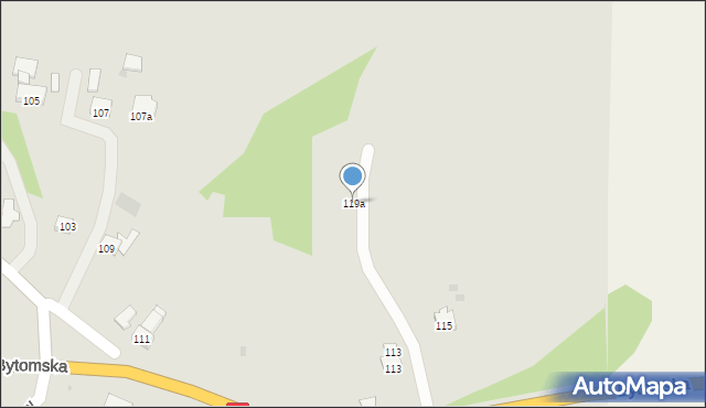 Pyskowice, Wyszyńskiego Stefana, ks. kard., 119a, mapa Pyskowice