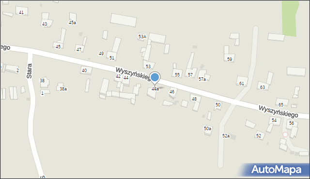 Pyskowice, Wyszyńskiego Stefana, ks. kard., 44a, mapa Pyskowice