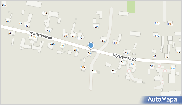 Pyskowice, Wyszyńskiego Stefana, ks. kard., 50/1, mapa Pyskowice
