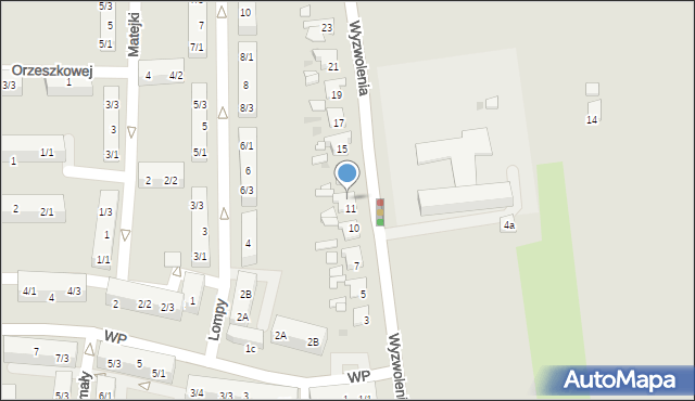 Pyskowice, Wyzwolenia, 12, mapa Pyskowice