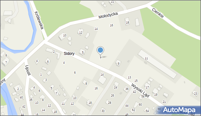 Radawa, Wysoki Ląd, 7, mapa Radawa