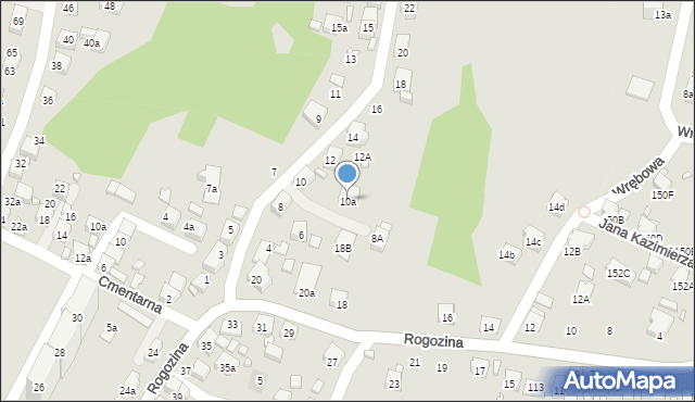 Radlin, Wypandów, 10a, mapa Radlin