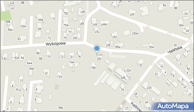 Radom, Wyścigowa, 78, mapa Radomia