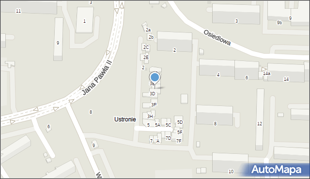 Radom, Wyścigowa, 3C, mapa Radomia