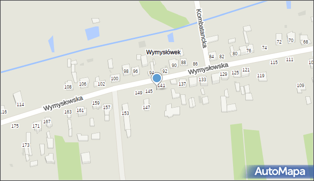 Radomsko, Wymysłowska, 143, mapa Radomsko