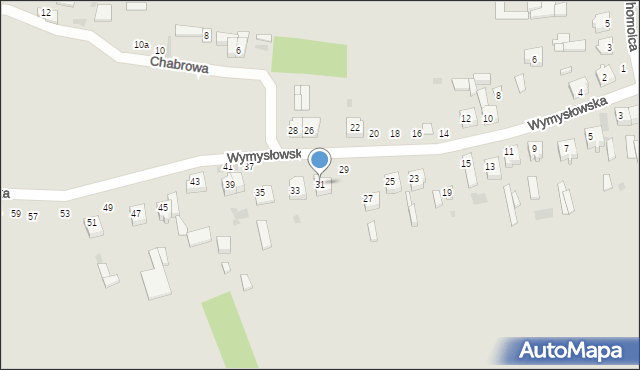 Radomsko, Wymysłowska, 31, mapa Radomsko