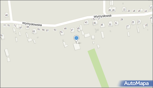 Radomsko, Wymysłowska, 49, mapa Radomsko