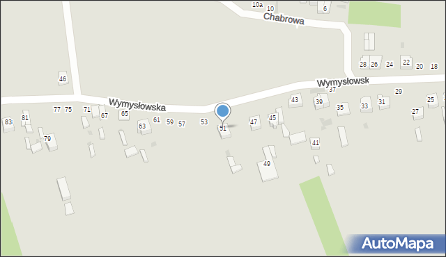 Radomsko, Wymysłowska, 51, mapa Radomsko