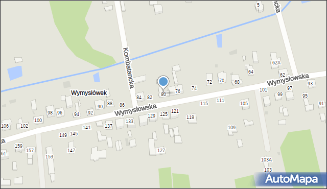 Radomsko, Wymysłowska, 80, mapa Radomsko