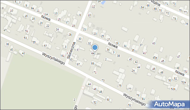 Radomsko, Wyszyńskiego Stefana, ks. prym. kard., 4A, mapa Radomsko