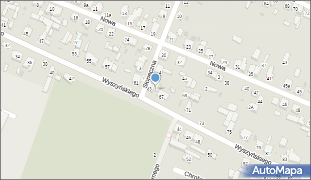 Radomsko, Wyszyńskiego Stefana, ks. prym. kard., 65, mapa Radomsko