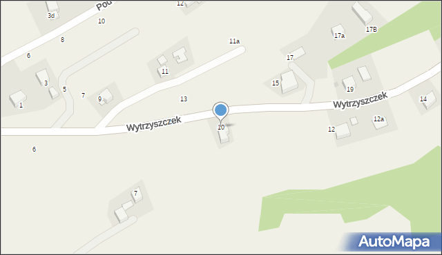 Radziszów, Wytrzyszczek, 10, mapa Radziszów