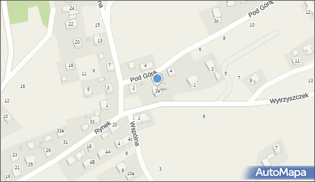 Radziszów, Wytrzyszczek, 1a, mapa Radziszów