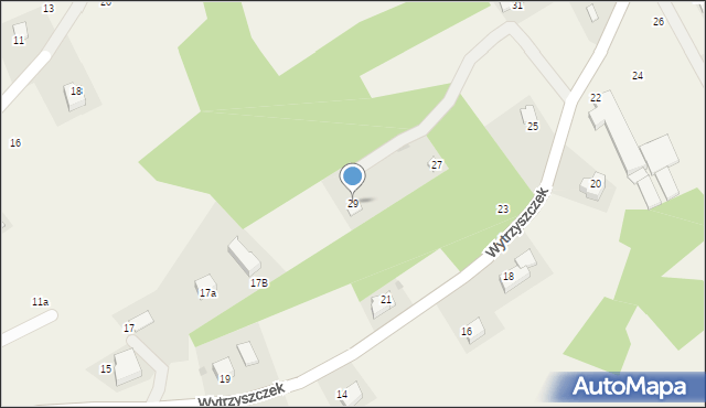 Radziszów, Wytrzyszczek, 29, mapa Radziszów