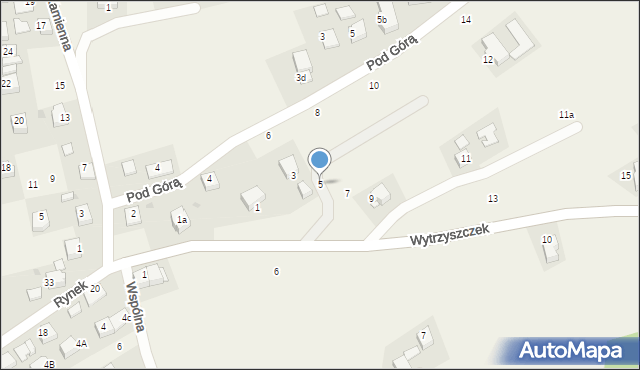 Radziszów, Wytrzyszczek, 5, mapa Radziszów