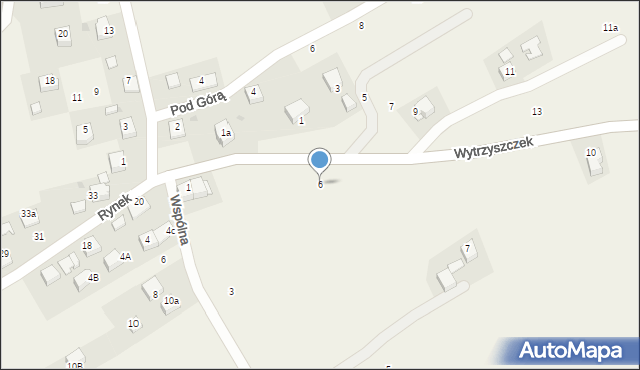 Radziszów, Wytrzyszczek, 6, mapa Radziszów