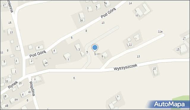 Radziszów, Wytrzyszczek, 7, mapa Radziszów