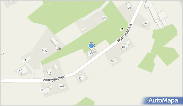 Radziszów, Wytrzyszczek, 21, mapa Radziszów