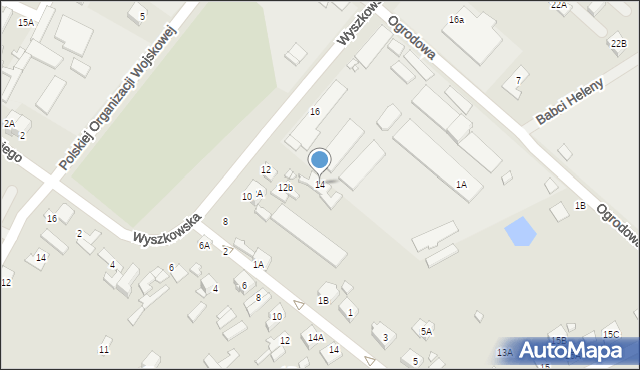Radzymin, Wyszkowska, 14, mapa Radzymin