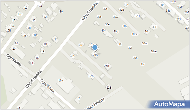 Radzymin, Wyszkowska, 26A, mapa Radzymin