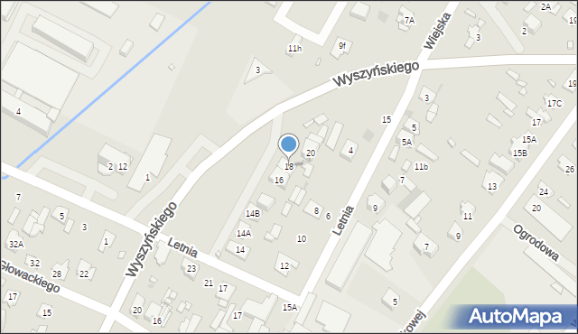 Radzymin, Wyszyńskiego Stefana, ks. kard., 18, mapa Radzymin