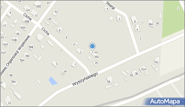 Radzymin, Wyszyńskiego Stefana, ks. kard., 35b, mapa Radzymin