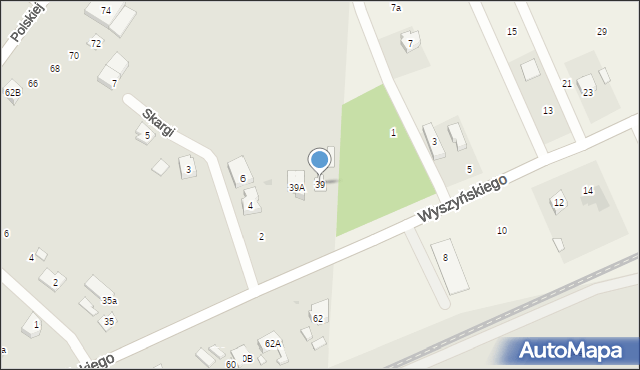 Radzymin, Wyszyńskiego Stefana, ks. kard., 39, mapa Radzymin