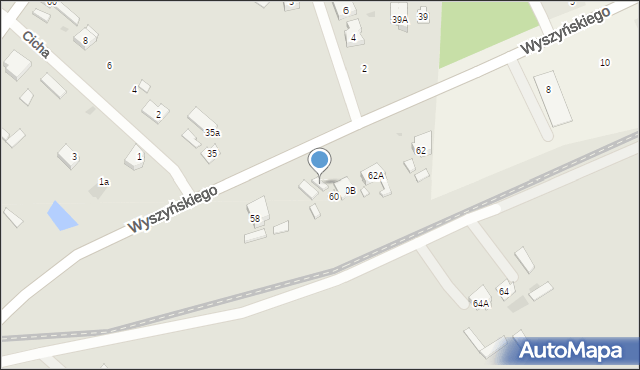 Radzymin, Wyszyńskiego Stefana, ks. kard., 60A, mapa Radzymin