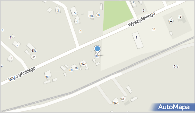 Radzymin, Wyszyńskiego Stefana, ks. kard., 62, mapa Radzymin