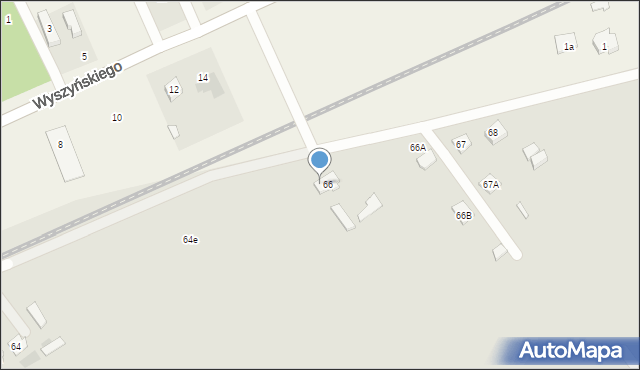 Radzymin, Wyszyńskiego Stefana, ks. kard., 66a, mapa Radzymin