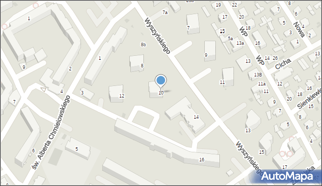 Radzyń Podlaski, Wyszyńskiego Stefana, ks. kard., 10, mapa Radzyń Podlaski