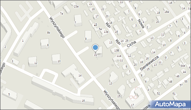 Radzyń Podlaski, Wyszyńskiego Stefana, ks. kard., 11, mapa Radzyń Podlaski