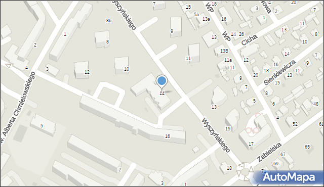 Radzyń Podlaski, Wyszyńskiego Stefana, ks. kard., 14, mapa Radzyń Podlaski