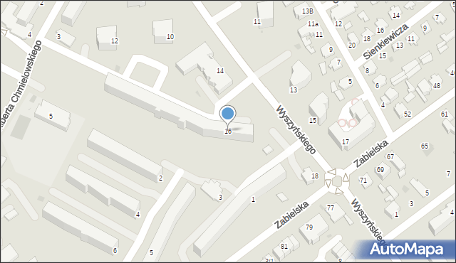 Radzyń Podlaski, Wyszyńskiego Stefana, ks. kard., 16, mapa Radzyń Podlaski