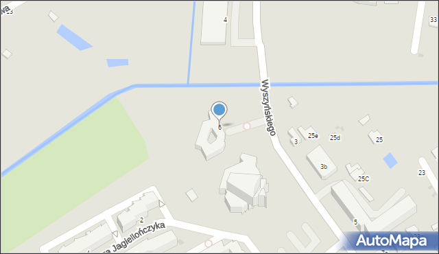 Radzyń Podlaski, Wyszyńskiego Stefana, ks. kard., 6, mapa Radzyń Podlaski