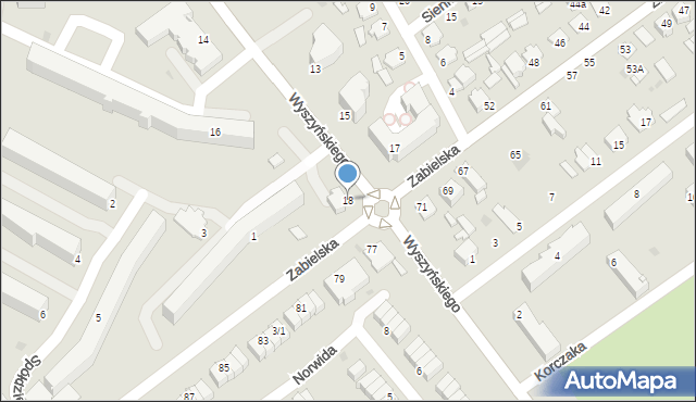 Radzyń Podlaski, Wyszyńskiego Stefana, ks. kard., 18, mapa Radzyń Podlaski