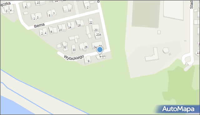 Raszyn, Wybickiego Józefa, gen., 7, mapa Raszyn