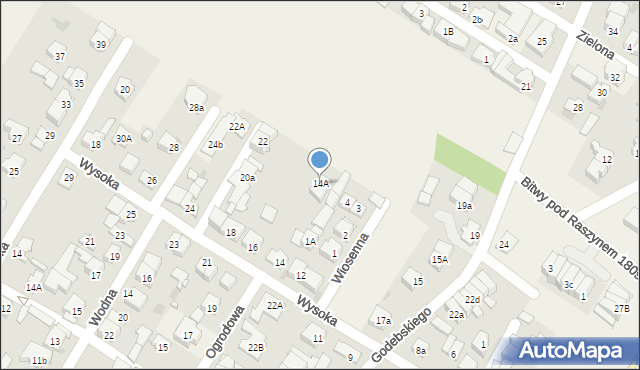 Raszyn, Wysoka, 14A, mapa Raszyn